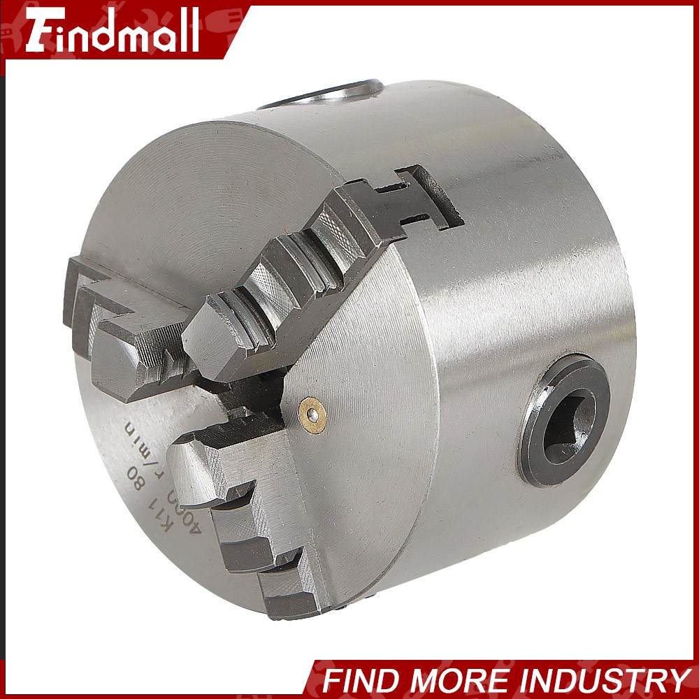K11-80 Self-centering Lathe Drilling Part 80mm 3 Jaw Lathe Chuck Manual Chuck 3″