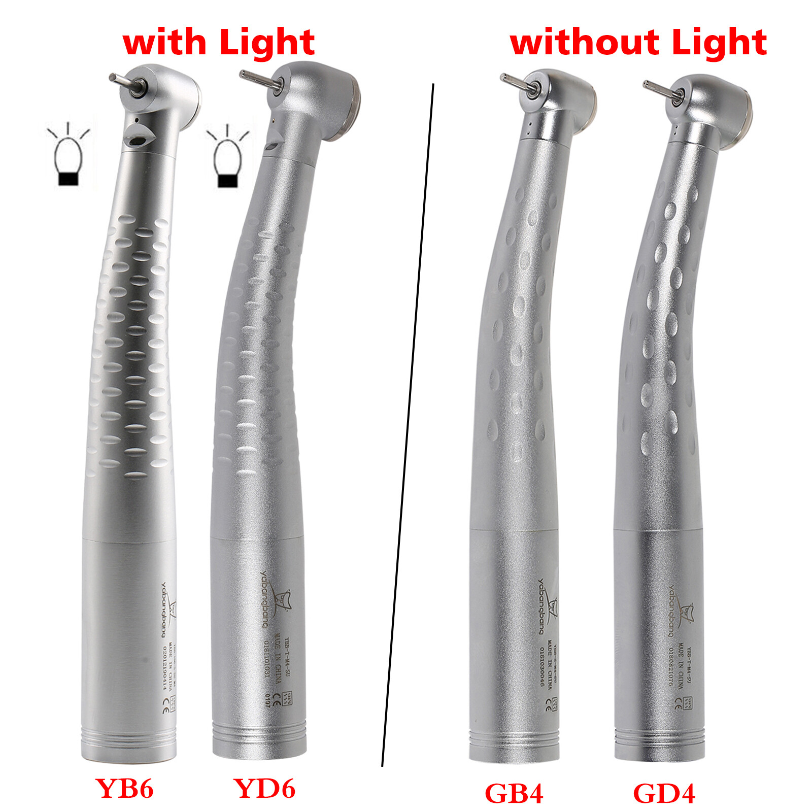KAVO Style Dental Fiber Optic LED High Speed Handpiece / Quick Coupler 4/6 Holes