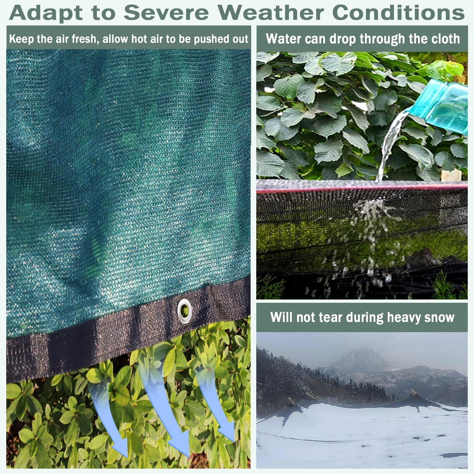 90% Green Colored Shade Cloth 8 ft X 12 ft, Heavy Duty Durable Mesh Tarp | Ga…