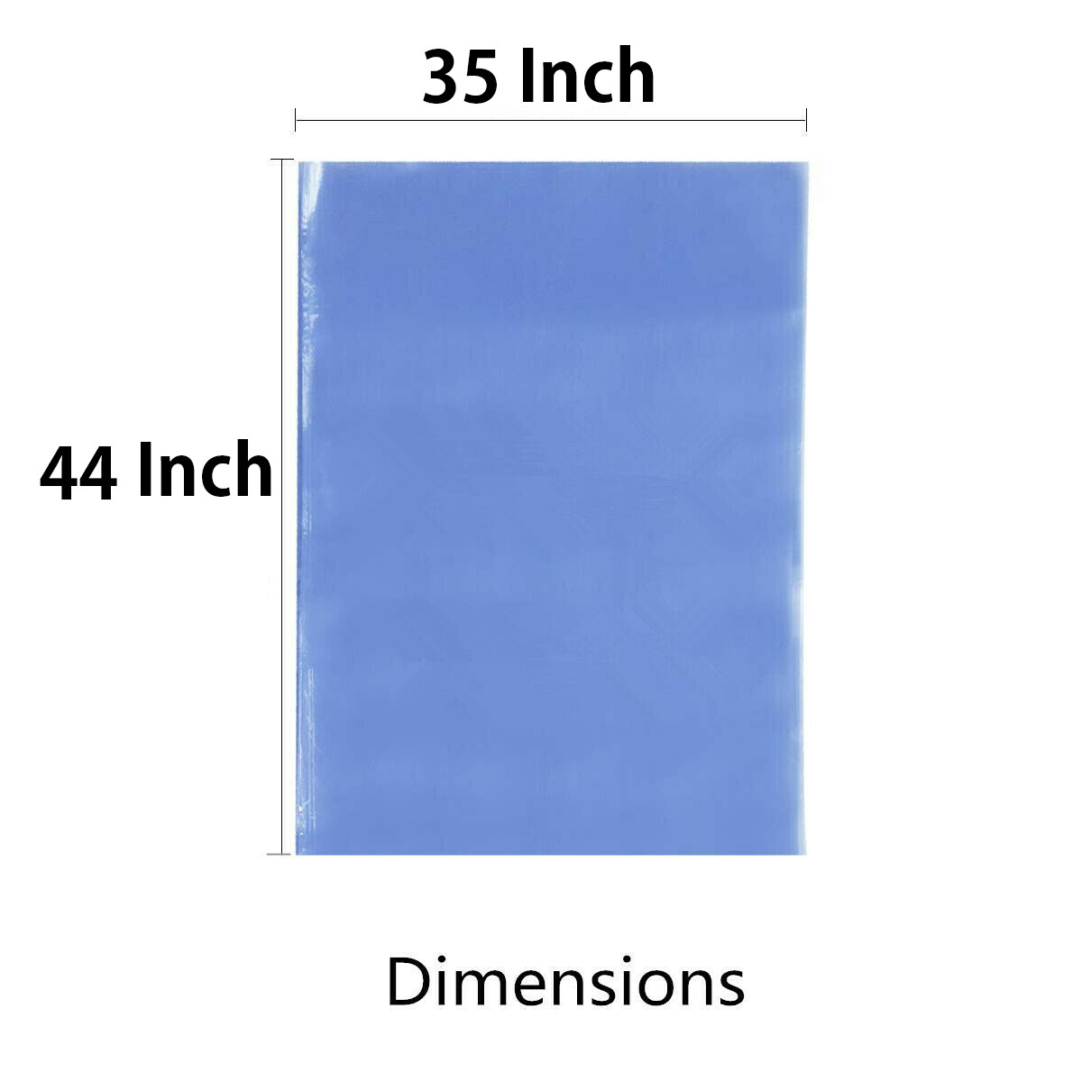 35″ X 44″ Clear Heat Shrink Wrap Bags PVC Film Gift Bottle Candle Packing Basket