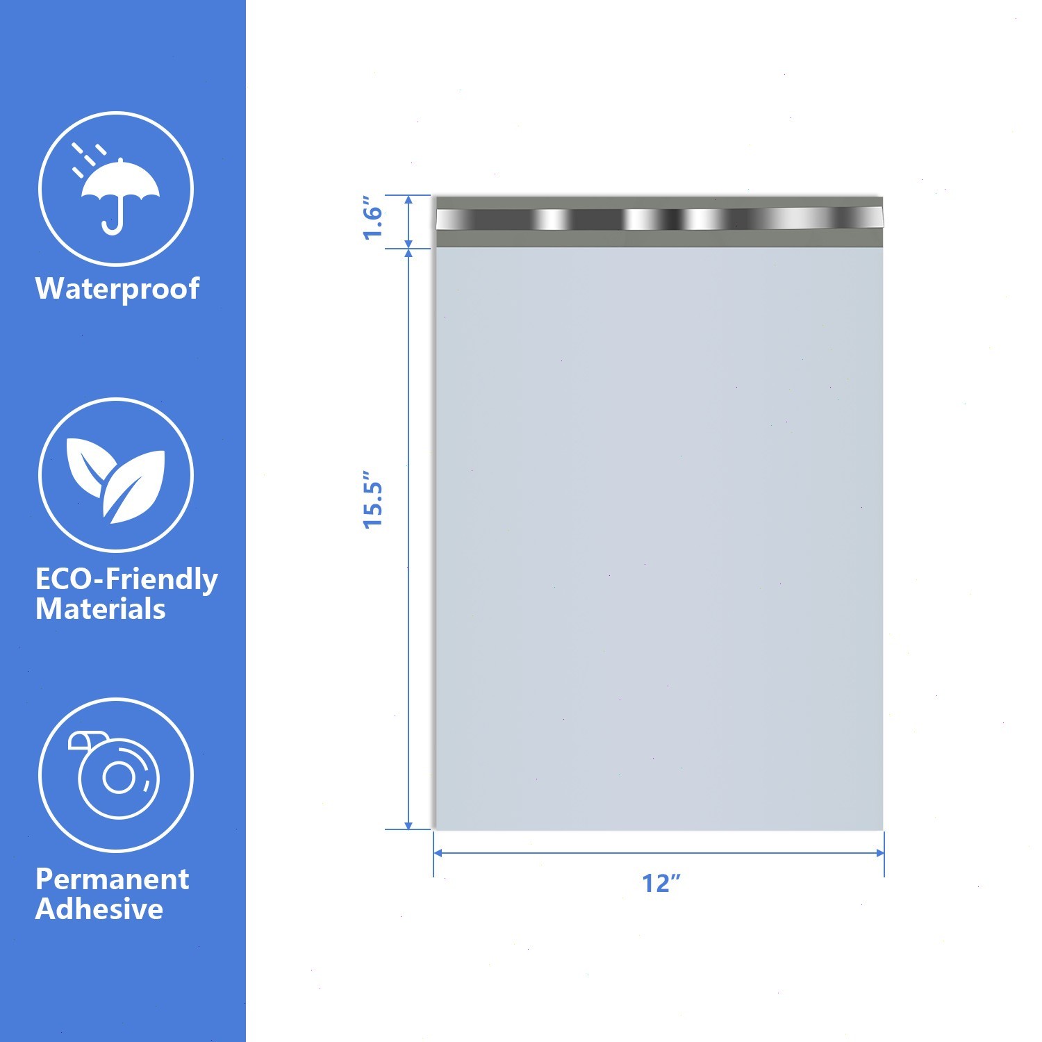 Poly Mailers Shipping Bags – 6×9 7.5×10.5 9×12 10×13 12×15.5 14×17 19×24 24×24