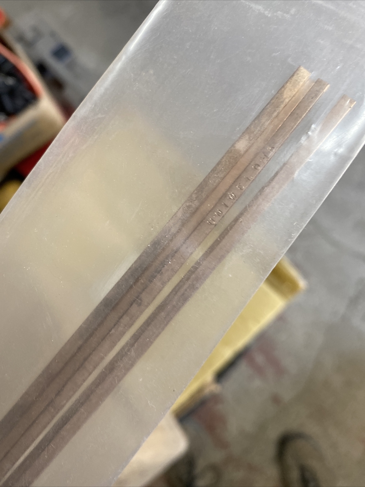 Uniweld,Phosphorus Copper-Silver Brazing Rods Flat,5pc. 1/8″ x 0.05″ x 20″