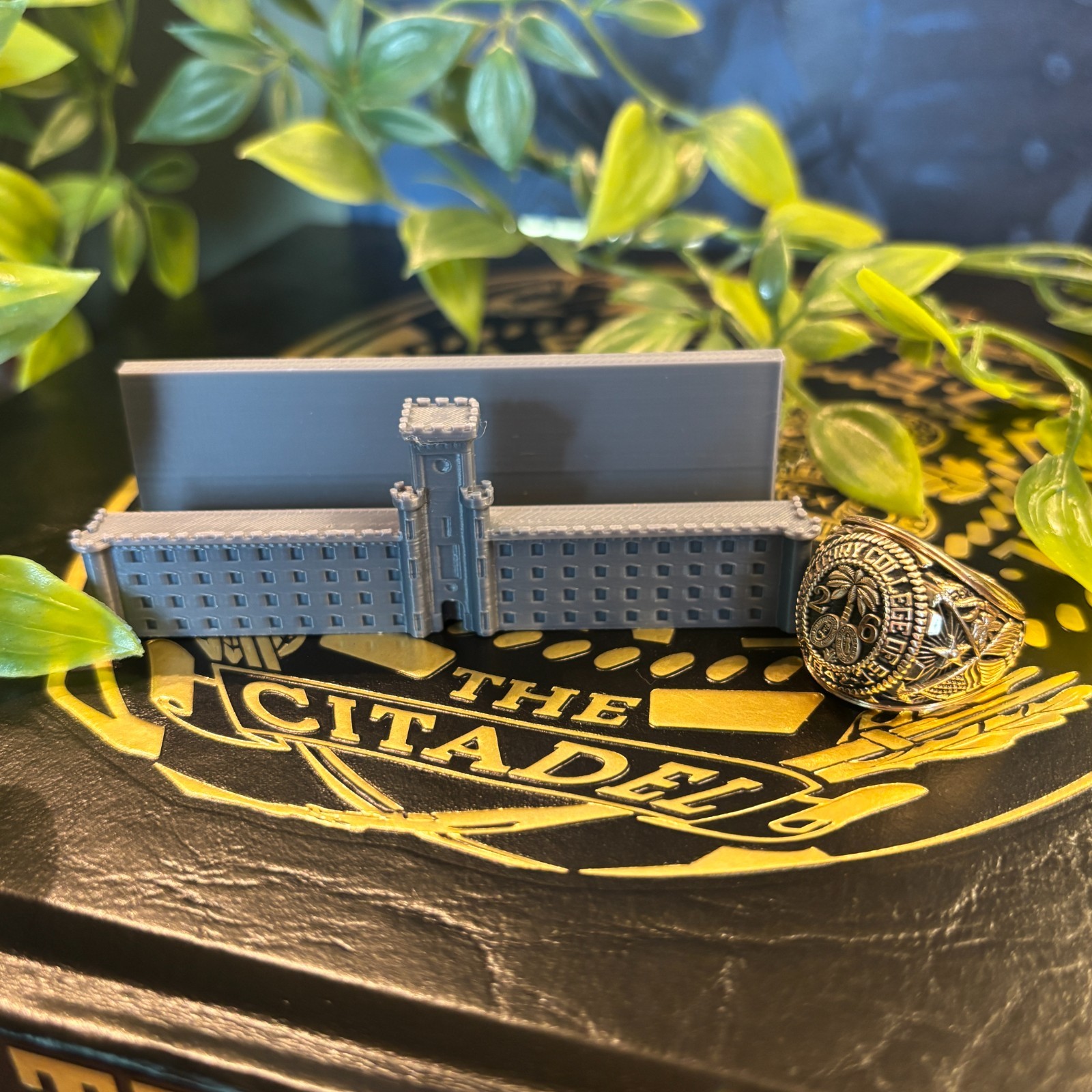 Padgett Thomas Barracks Business Card Holder GRAY The Citadel 3D Printed