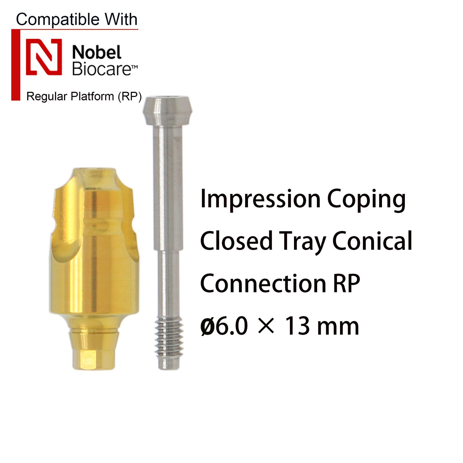 Nobel Active NP/RP Implant Scan body Impression Transfer Open/Close Coping Tray