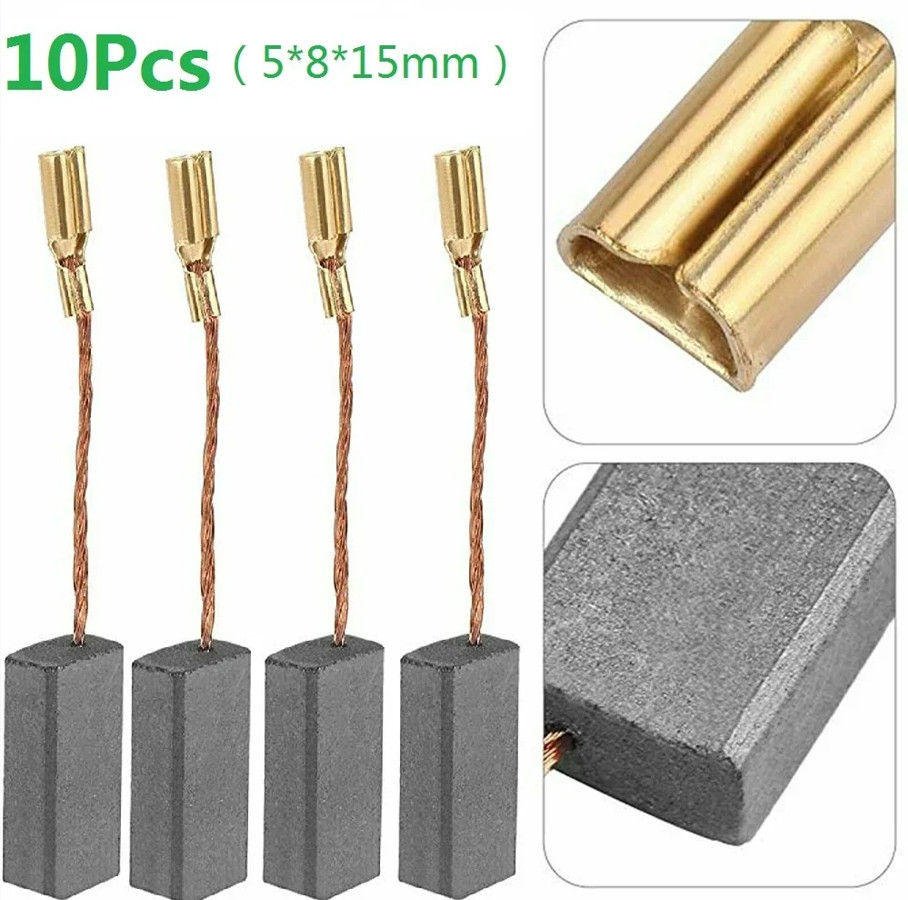 10pcs Carbon Brushes Replacement Parts for Bosch Angle Grinder Motors – NEW
