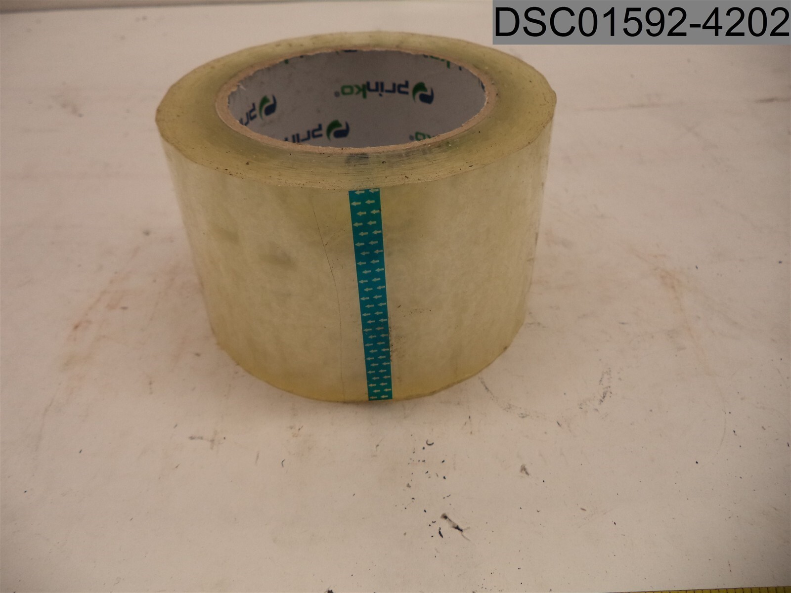 Qty=25: Prinko Tape, L 110 yd p/Roll, W 3″, Thickness 2.0 Mil, Bore 3″, Clear