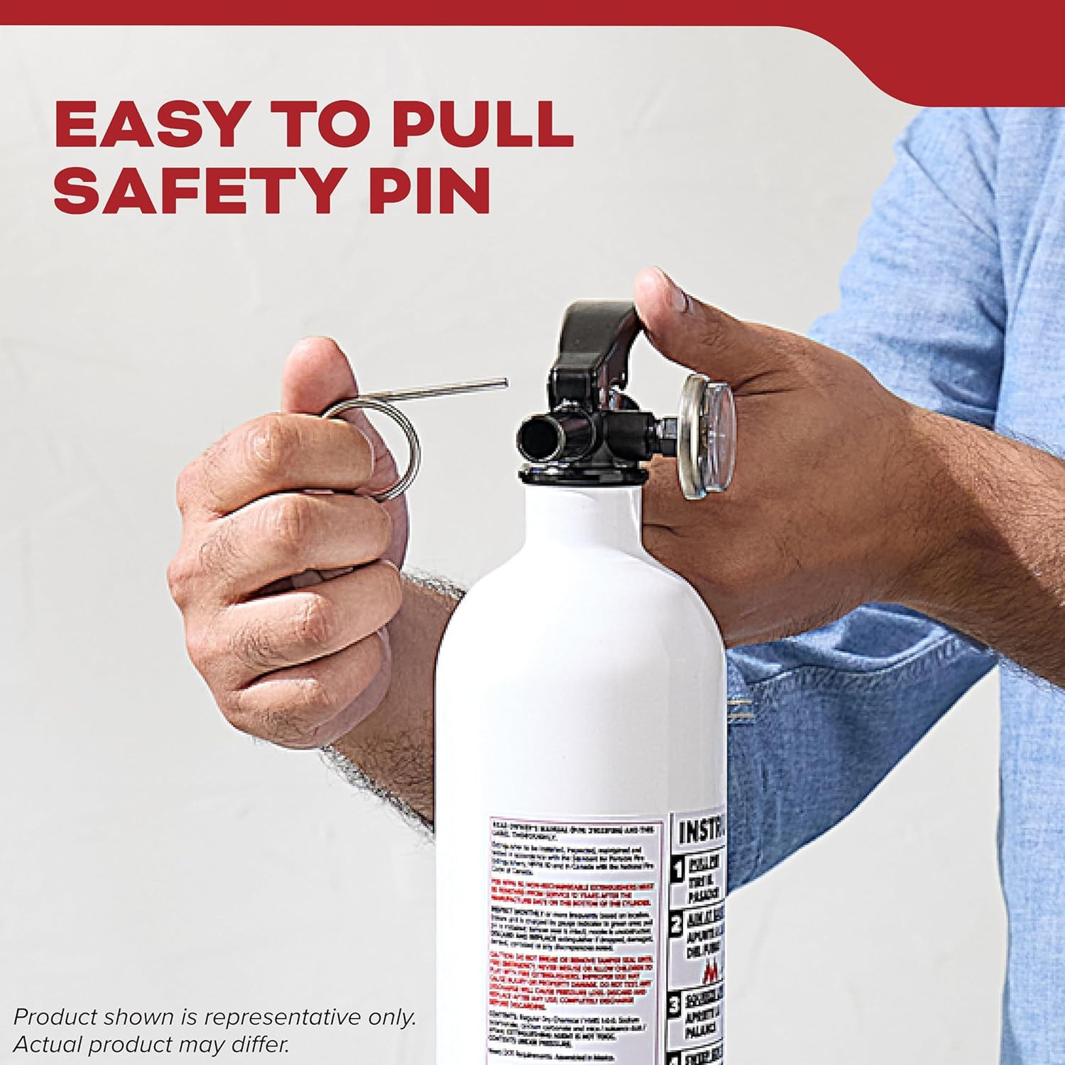 Fire Extinguisher for Vehicles, Cars, Trucks, Single-Use 5BC