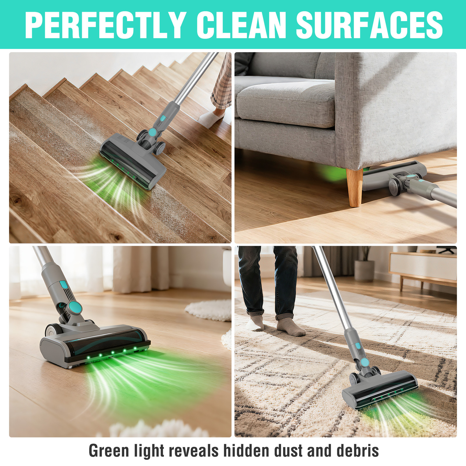 HAUSHOF Cordless Vacuum Cleaner with Auto Empty Station HEPA Filter 250W Motor