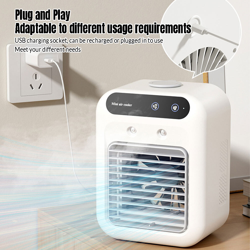 3-In-1 Air Cooling Fan Air Conditioner Cooler Evaporative Water Humidifier