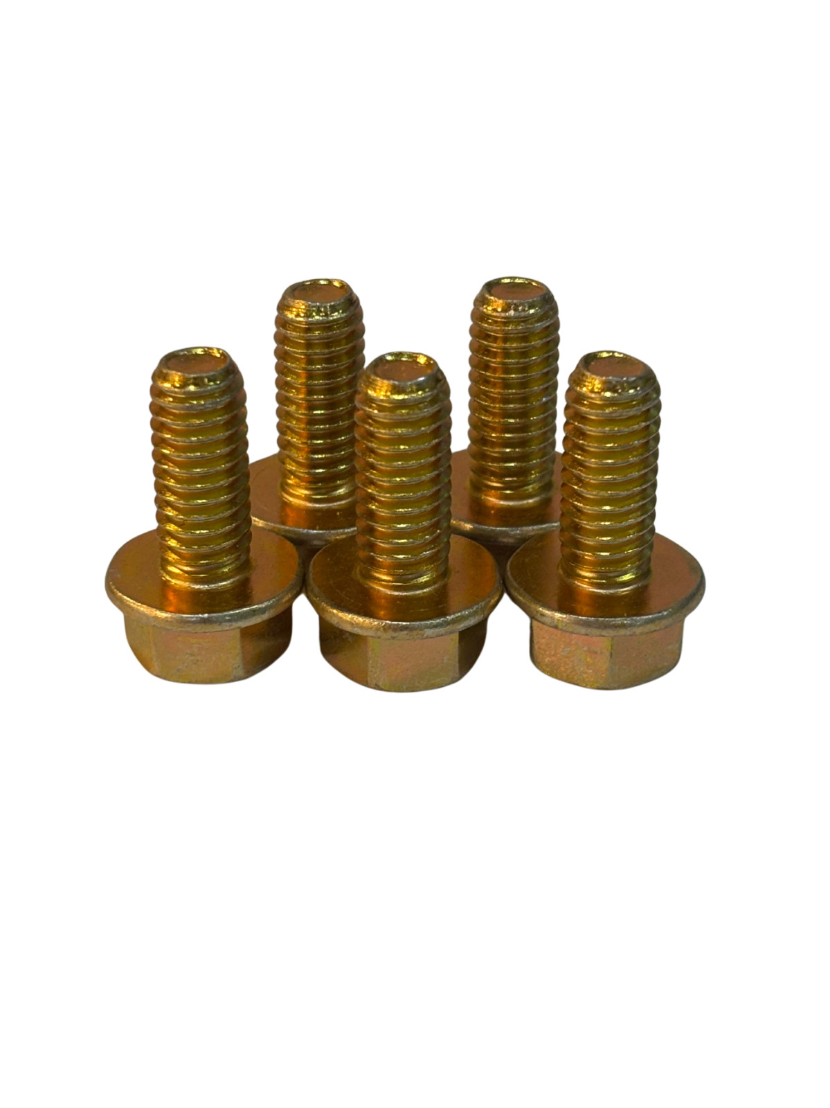 (100 Pcs) 5/16″-18×3/4″ Grade 8 Hex Flange Bolt (FT) Zinc Yellow Trivalent