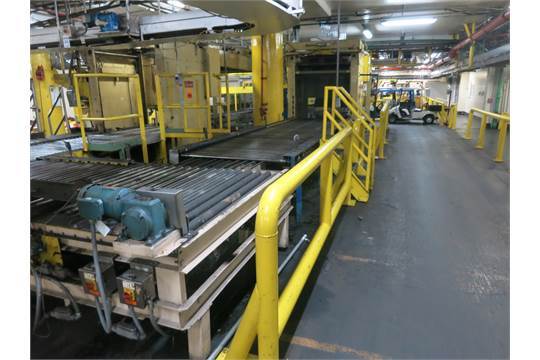 CURRIE HIGH LEVEL CASE PALLETIZER, MULTI PATTERN LOADING