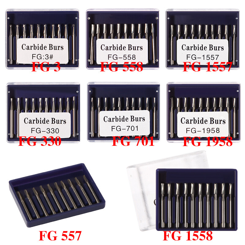 Dental FG Fresas de carburo de tungsteno Fit Alta Velocidad pieza de mano
