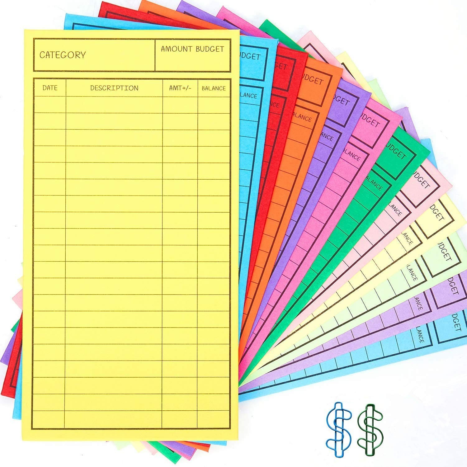 New!! 24 Pcs Cash Envelopes for Budgeting, Cardstock Budget Envelope System f…