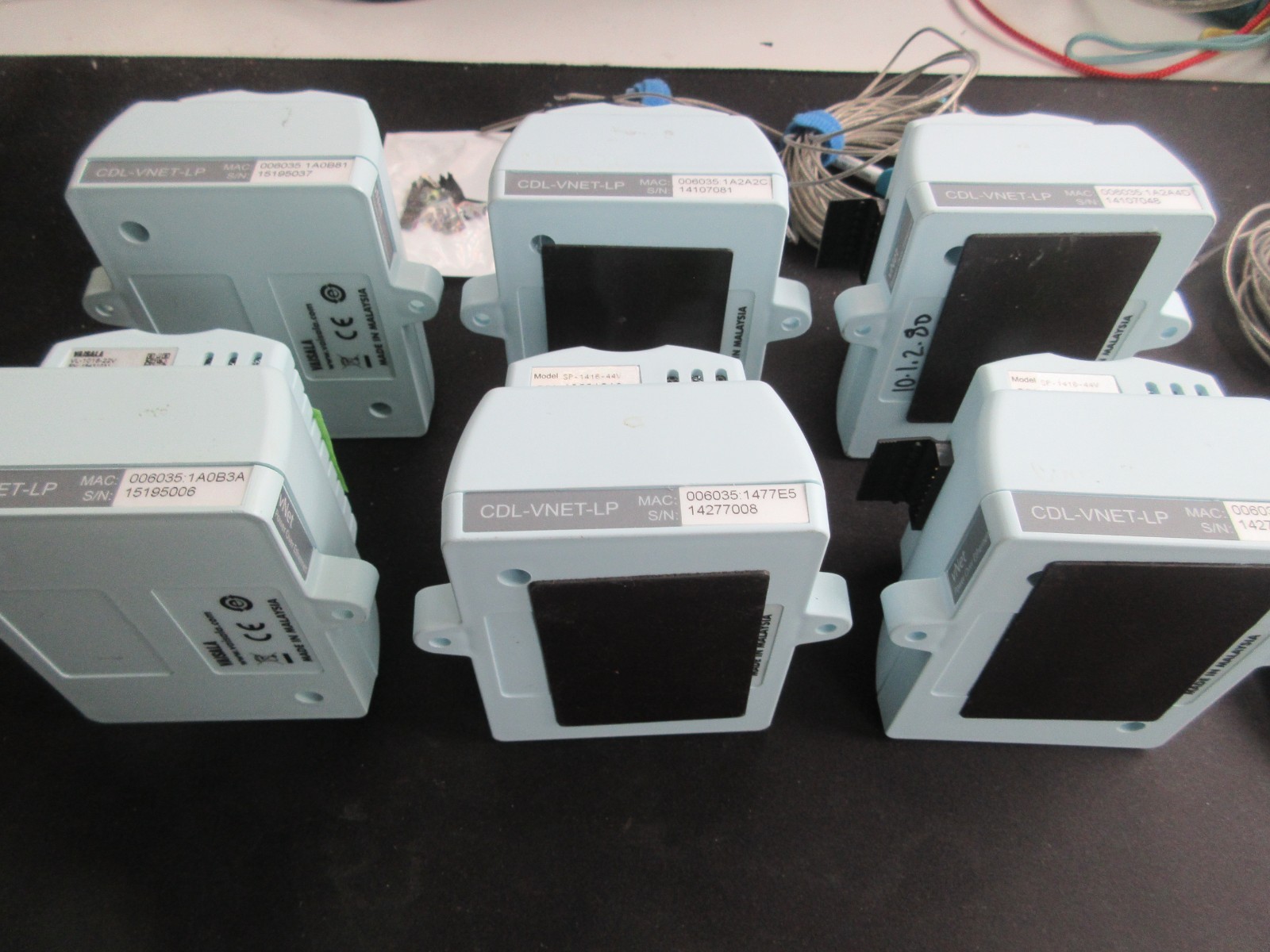 Vaisala SP-1416-44V Temperature Logger x6 Lot CDL-VNET-LP SP x2 parts used rtd