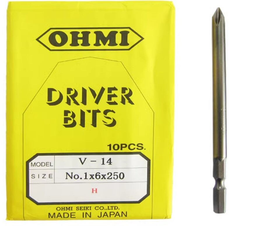 10pc/pack NEW FIT FOR OHMI Cross Head V-14 No.1 x6x50/75/100/120/150/200/250/300