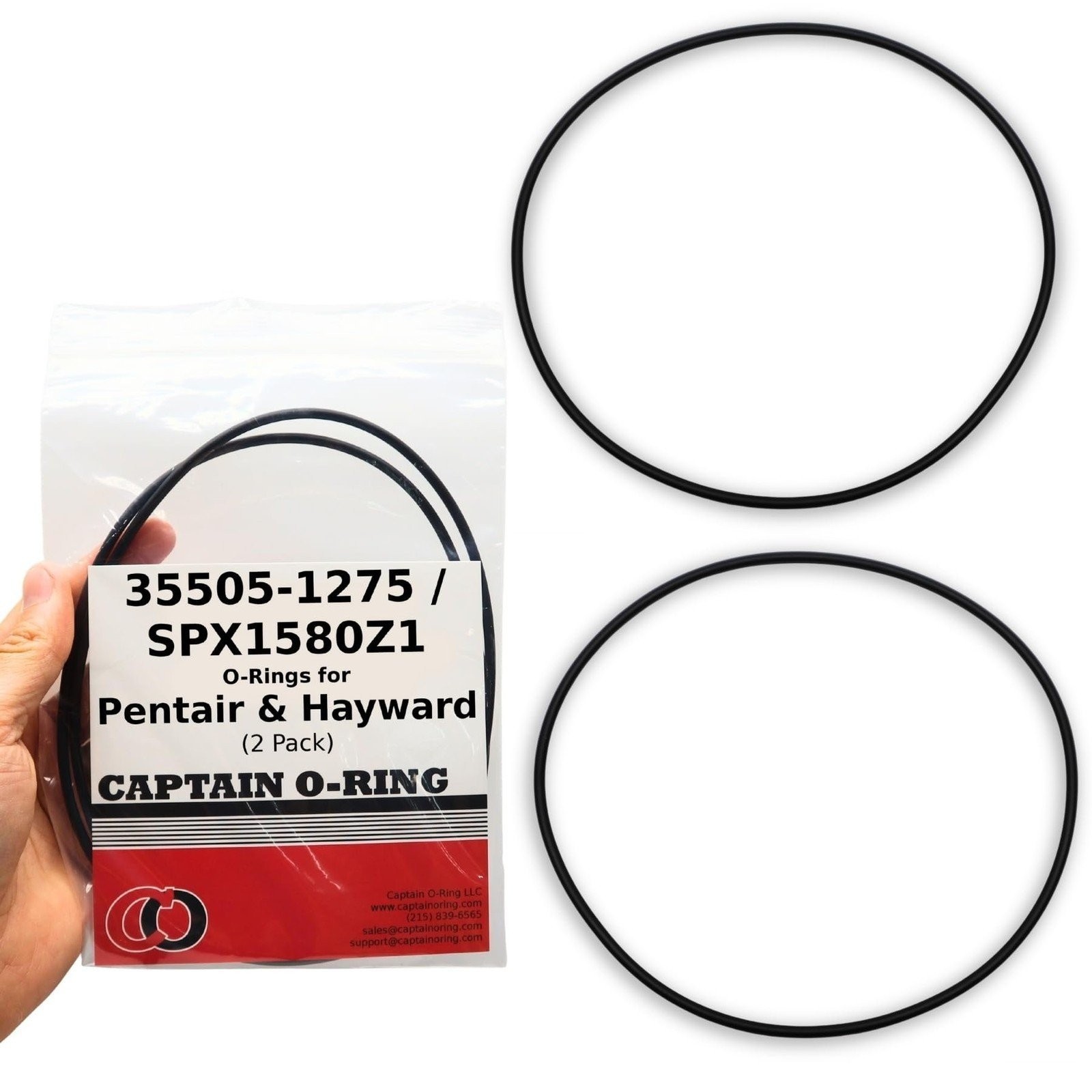 35505-1275 / SPX1580Z1 O-Ring for Pentair Multiport, Hayward Powerflo (2 Pack)