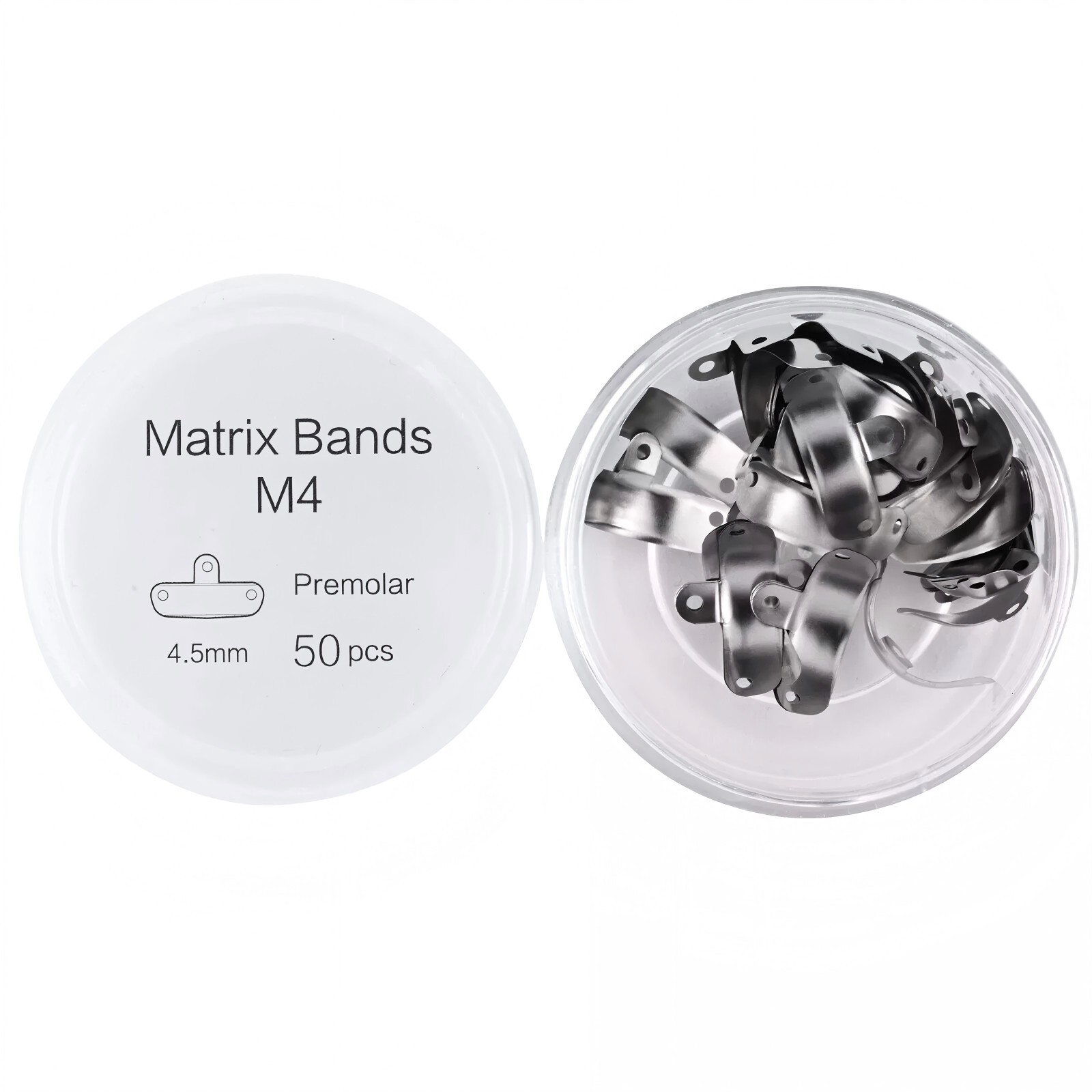 Dental Sectional Matrix System Matrices Bands Palodent 3.5 4.5 5.5 6.5mm 50/Pk