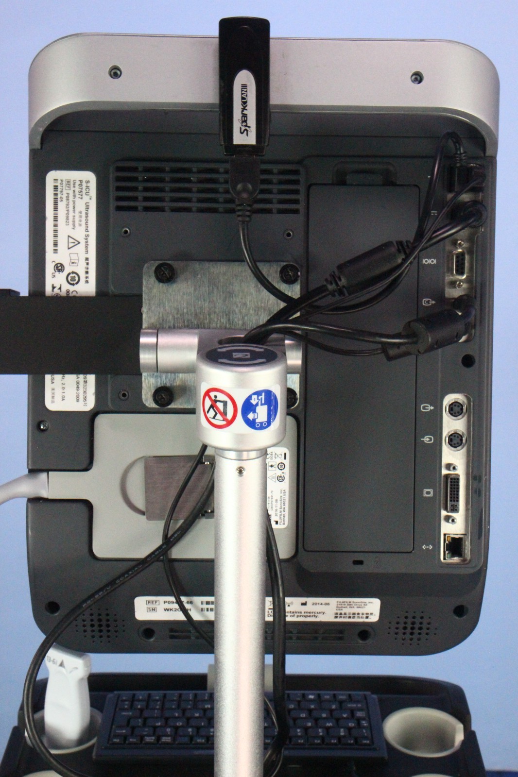 SonoSite S-ICU Portable Ultrasound with Stand, Transducer & Printer Tested