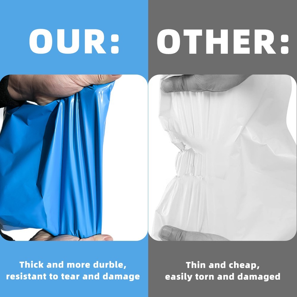 Poly Mailers Shipping Bags – 6×9 7.5×10.5 9×12 10×13 12×15.5 14.5×19 19×24 24×24