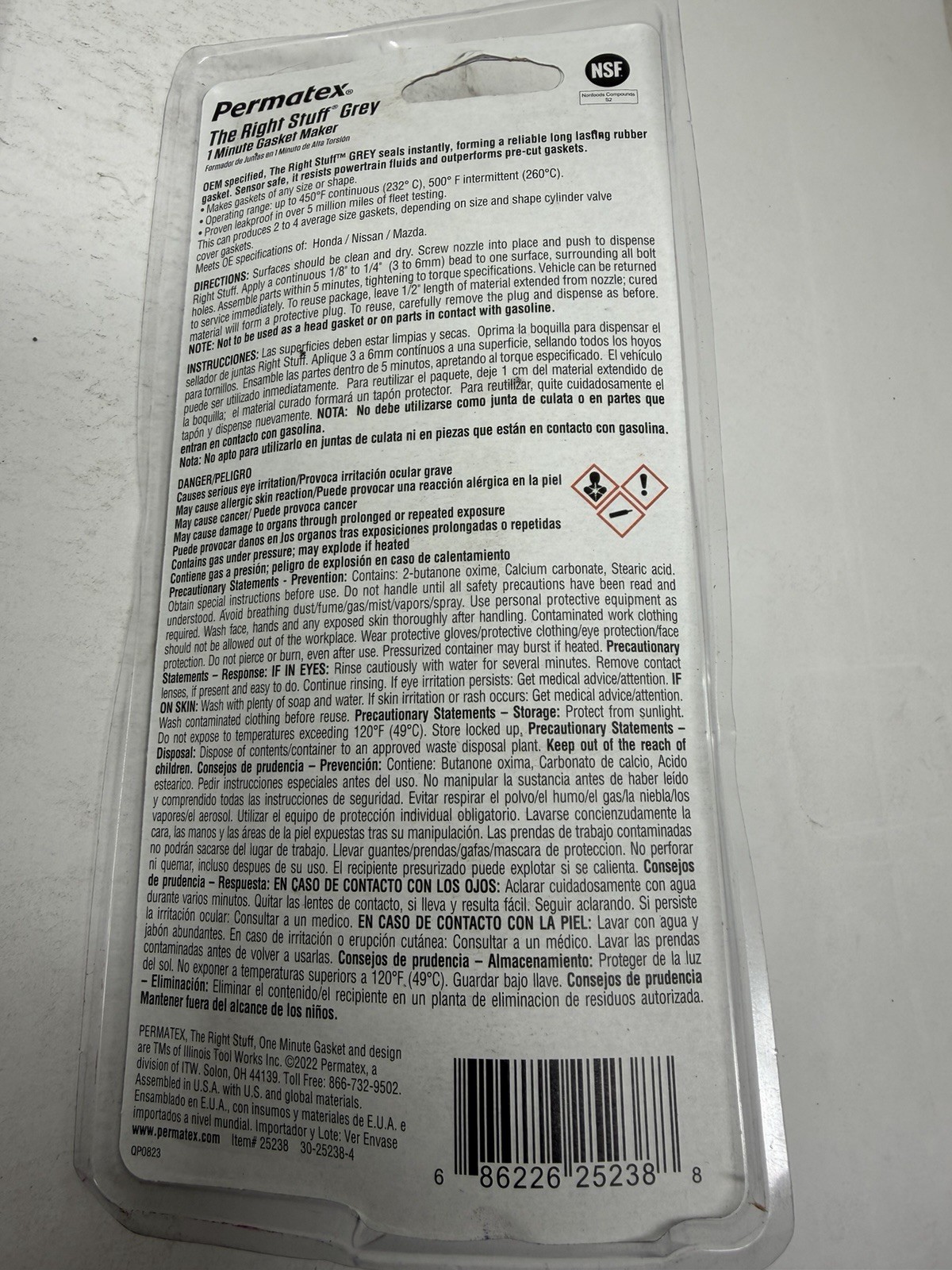 3 pack Permatex 25238 The Right Stuff 1 Minute Grey Gasket Maker, 3 oz