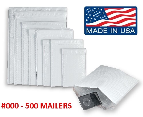 Wholesale Poly Bubble Mailers Padded Envelopes #0 #1 #2 #3 #4 #5 #6 #7 #00 #000