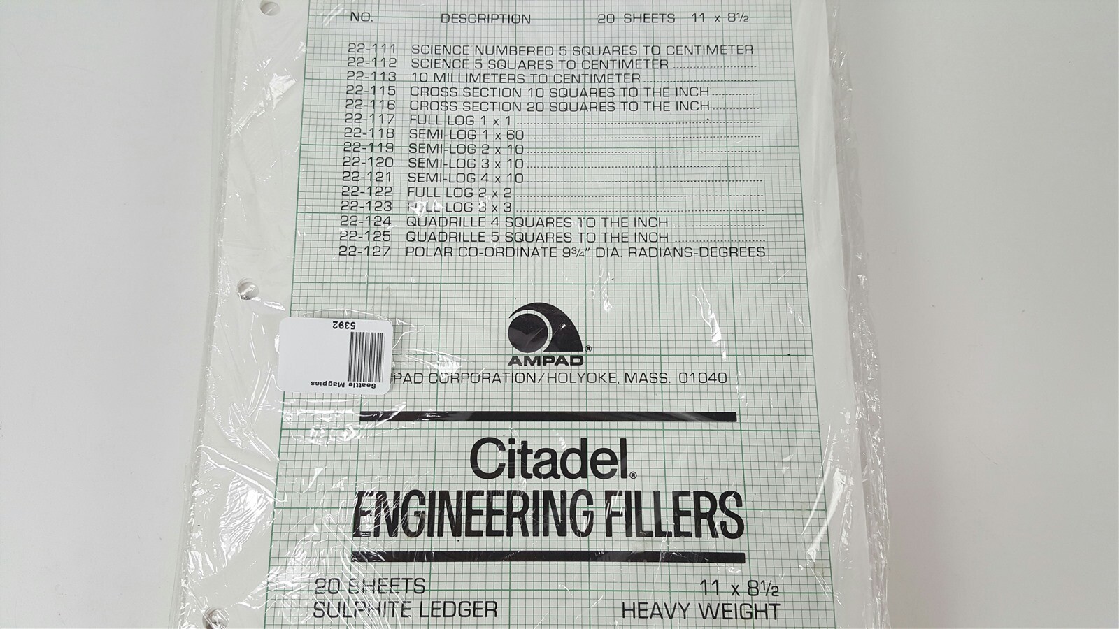 14 packs Citadel engineering fillers / graph paper – 20 sheets each – NEW
