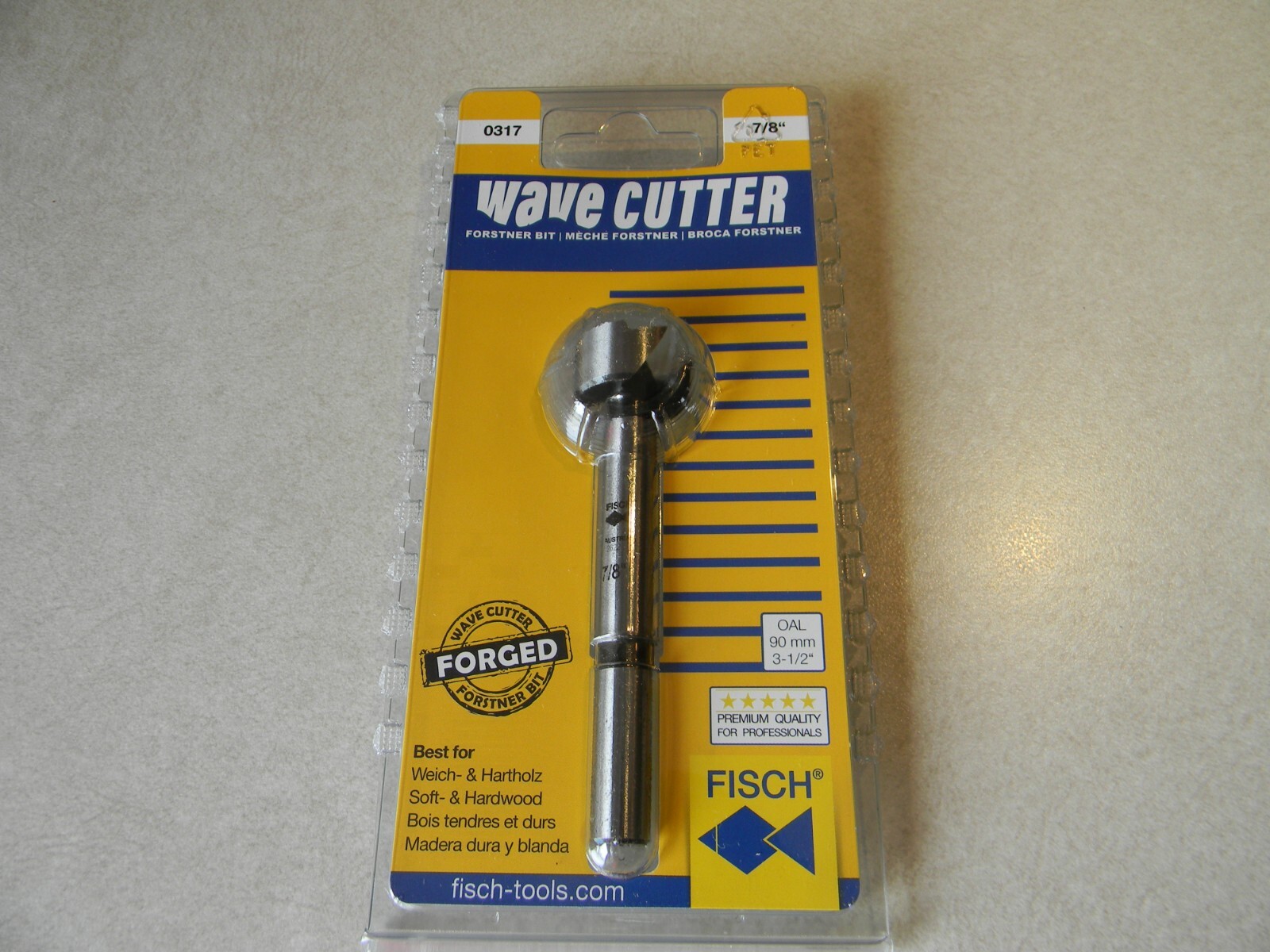 7/8″ Fisch brand forstner bit, Wave Cutter