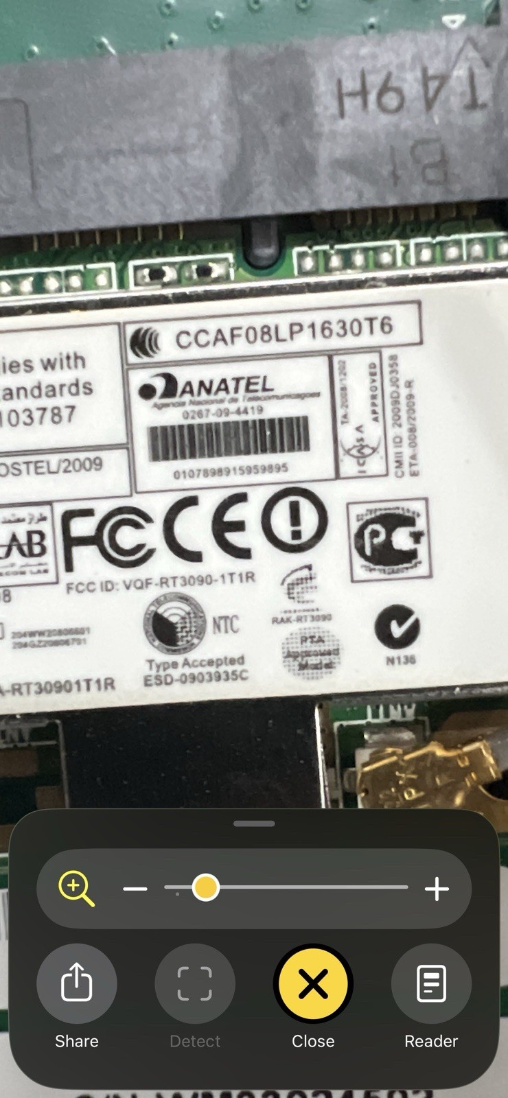 ANATEL 0107898915959895 Wireless Network PCB Card