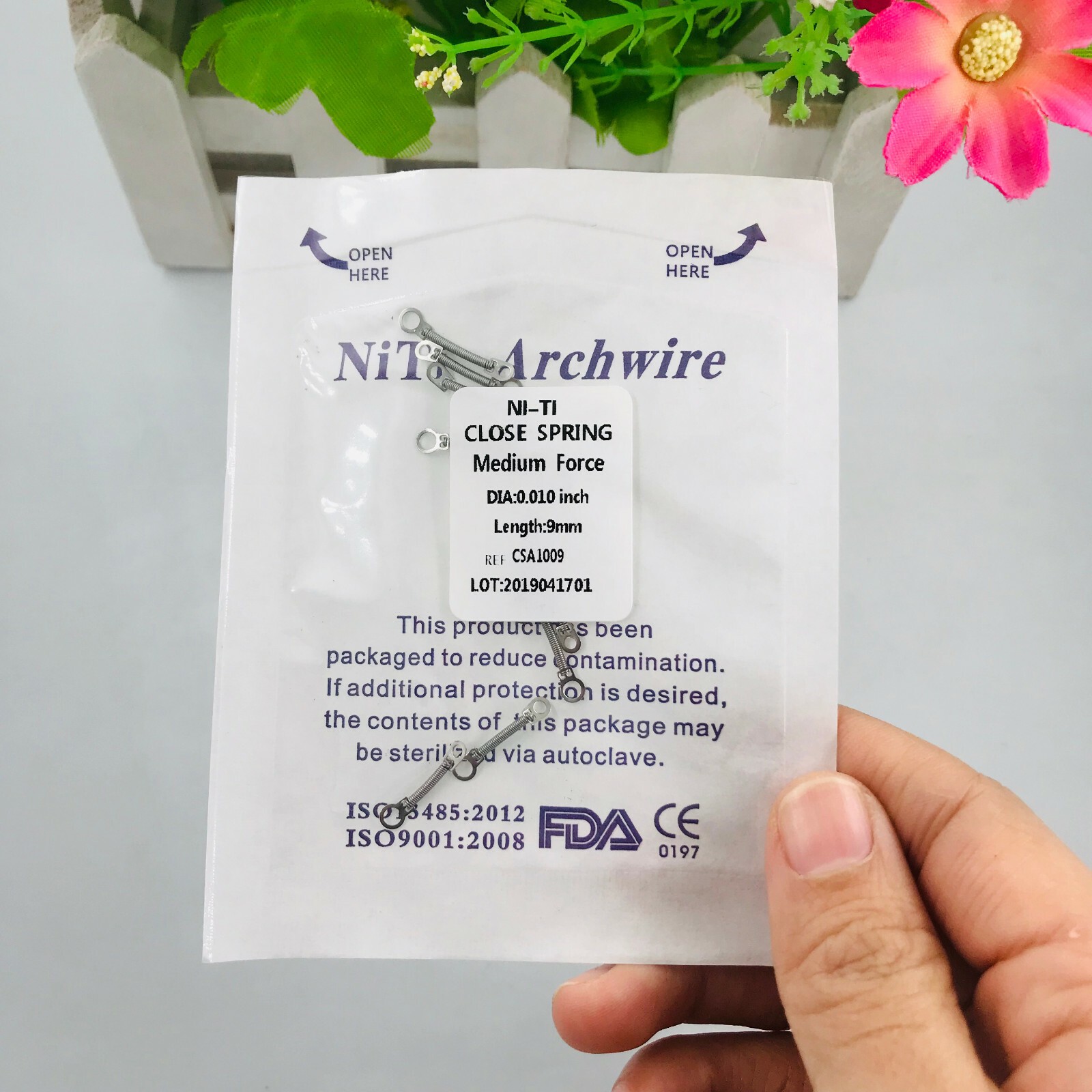 Dental Orthodontic Closed Coil Spring NITI Open Spring 010/012 Force 10Pcs/1Pack