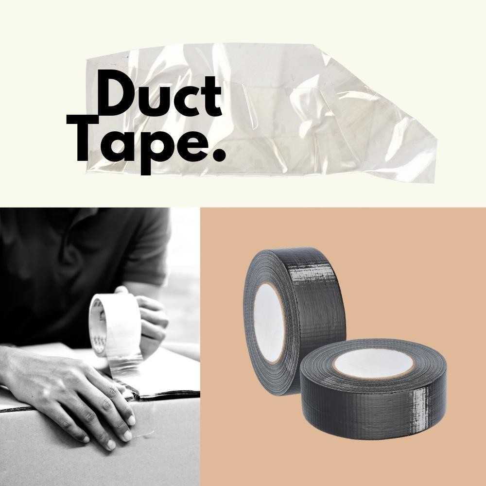 12 Rolls 2″ x 60 Yards, 9 Mil Black Utility Grade Duct Tape, Adhesive Tapes
