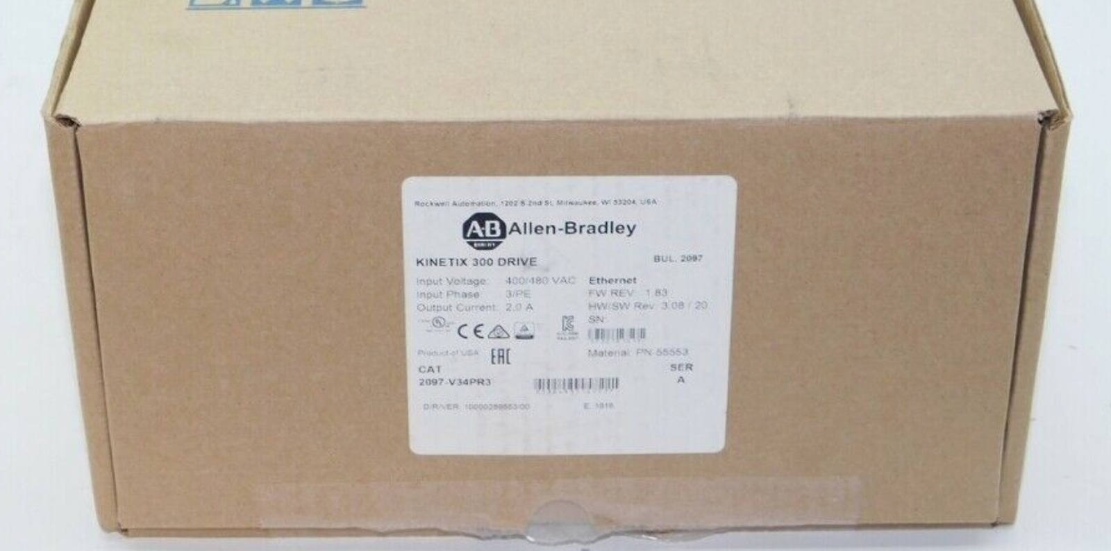 NEW Allen-Bradley 2097-V34PR3 Kinetix 350 Servo Driver AB Free Shipping
