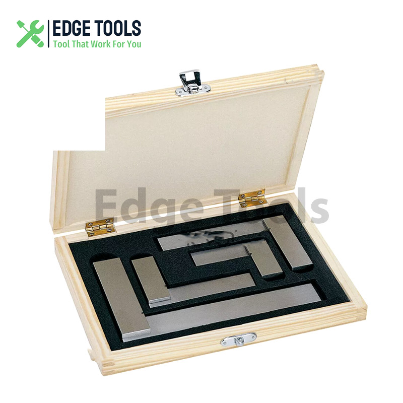 Precision Steel Hardened Square 4 Pcs Set Ground Machinist Tool 2″ 3″ 4″ 6″ USA