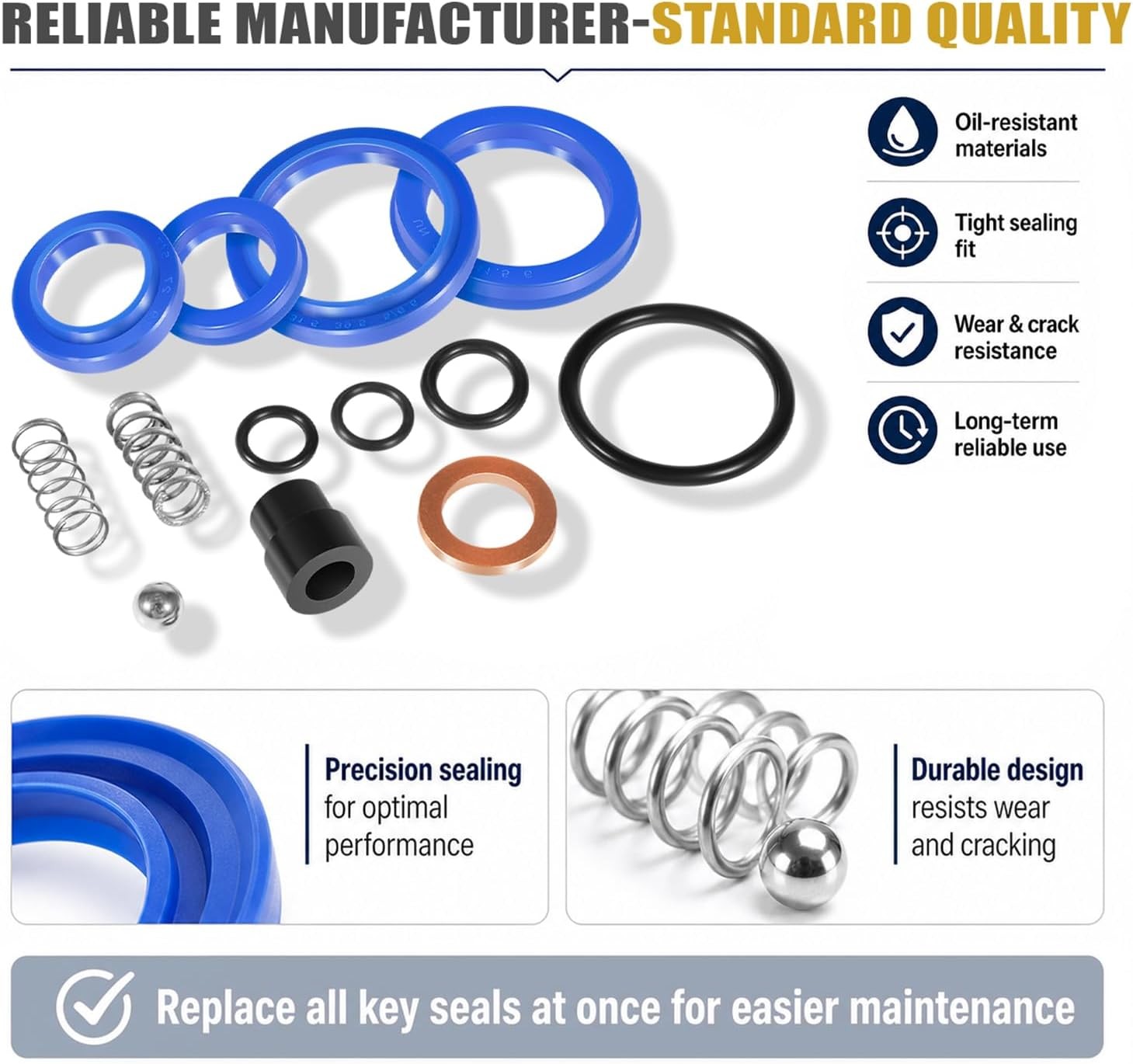 Seal Kit for Pallet Jack Mule Wesco 5000 272748 WIC 5000X Wesley WE 270158