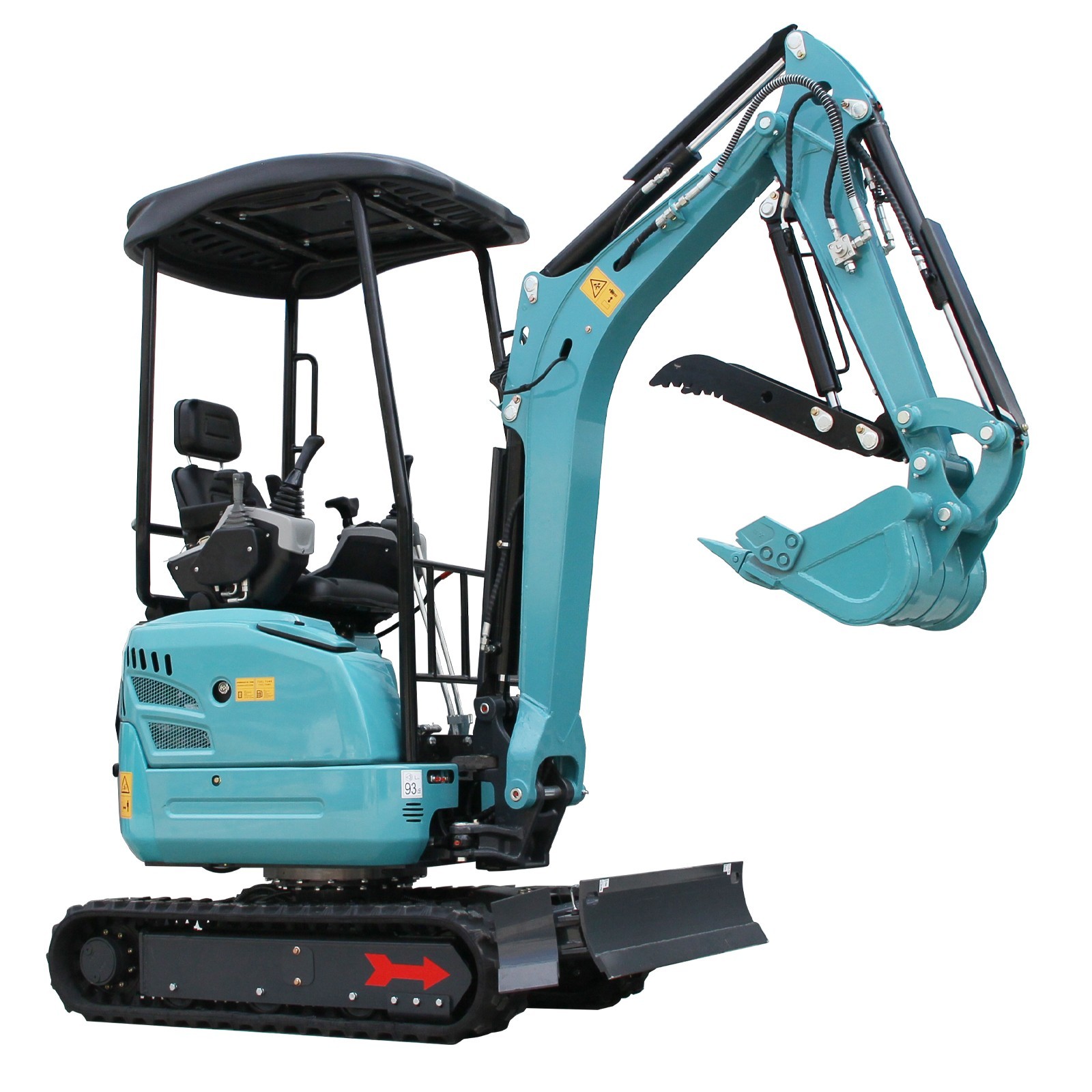FREE SHIP 2.5Ton Mini Excavator KUBOTA D902 Diesel Side Swing Expand Track Pilot