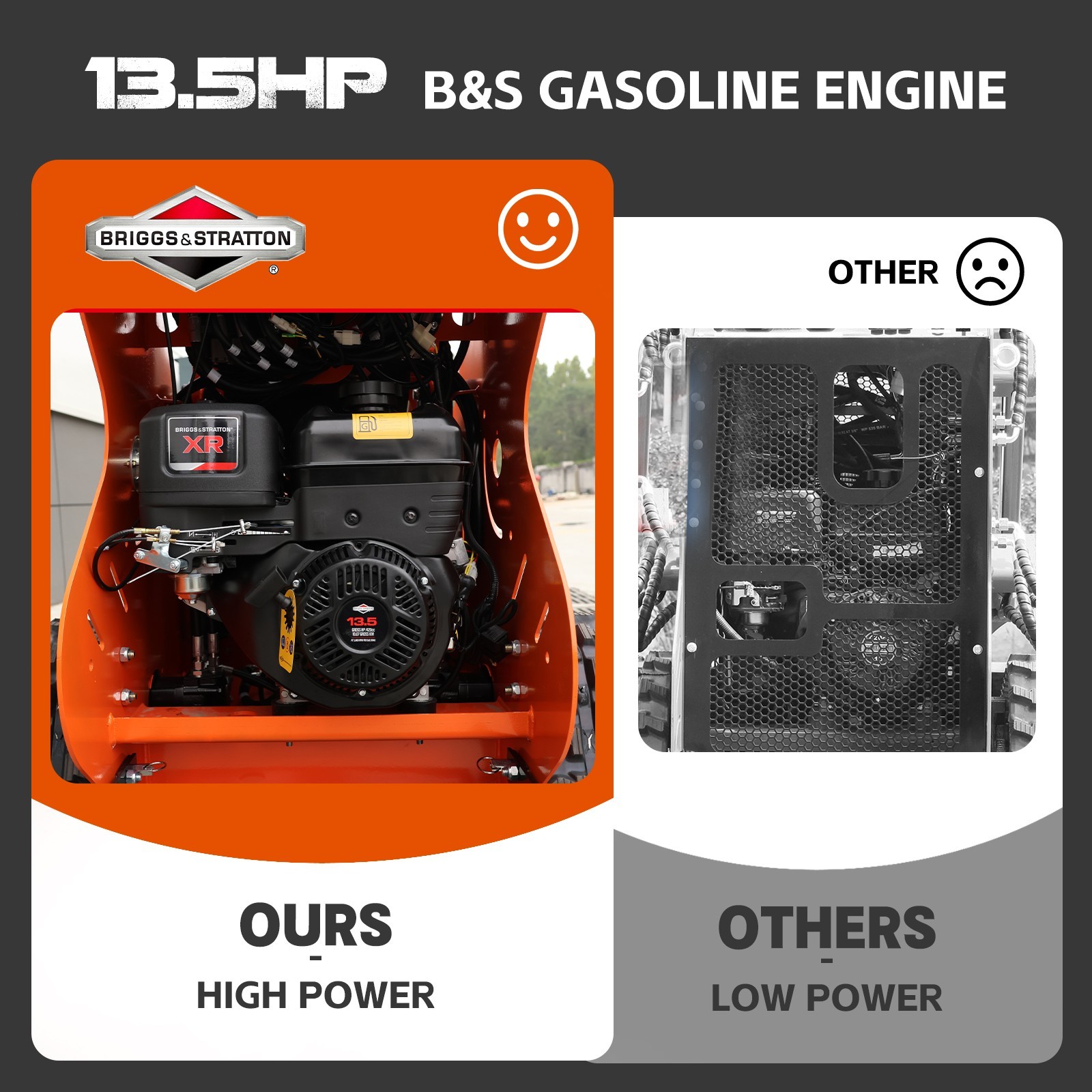 13.5HP Mini skid steer loader B&S engines Hydraulic System for sale USA STOCK