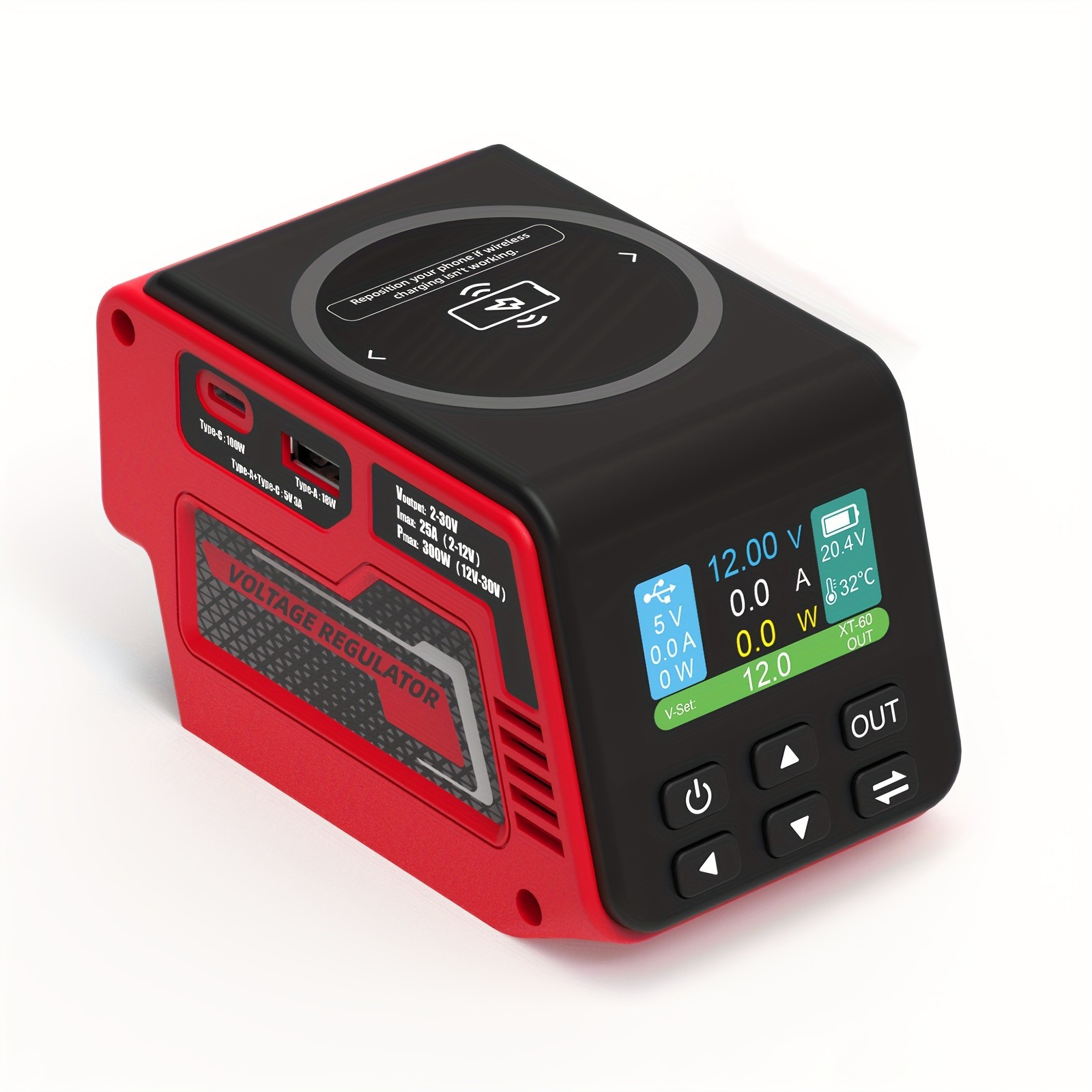 Power Inverter & Voltage Regulator Set Compatible with Milwaukee 18V Battery