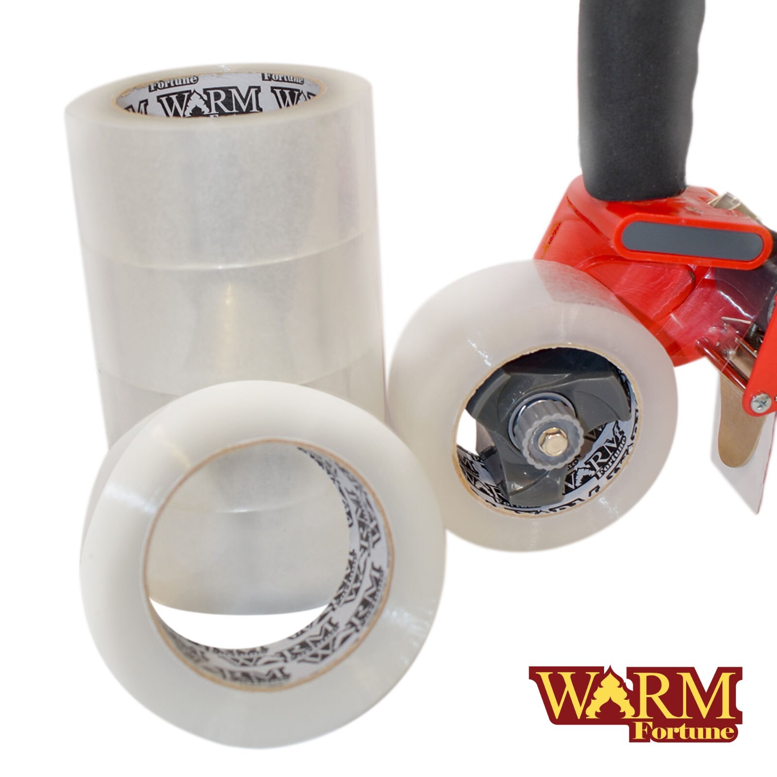 Carton Sealing Clear Packing Tape Box Shipping Tape 2″ x 110 Yards (6 Rolls)