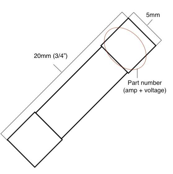 Pack of 5, F6.3AH250V, F6.3A 250V, F6.3 H250V, F6.3A 250V, F6.3H250V Cartridge C