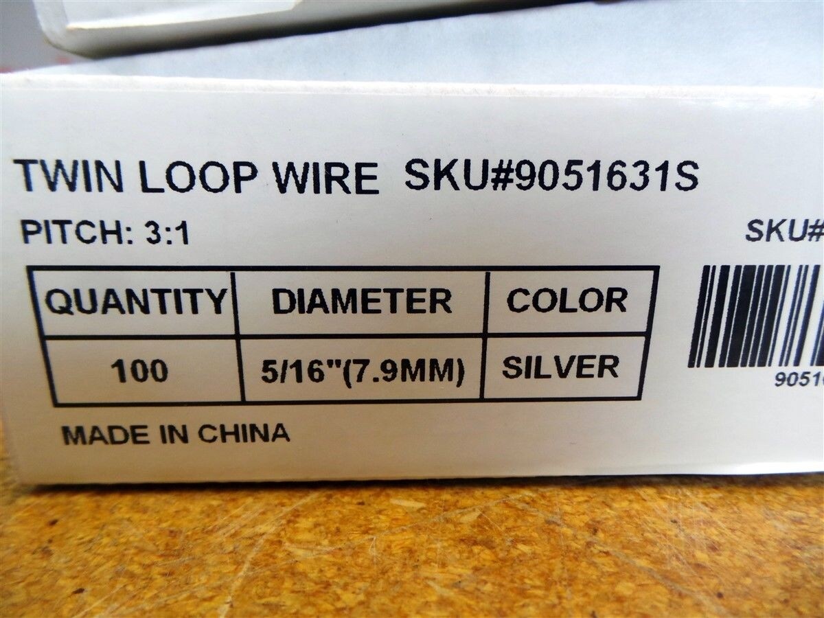 Twin Wire Coil Book Binding Pitch Spines 1/4″ 6.4mm 5/16″ 7.9mm New Lot