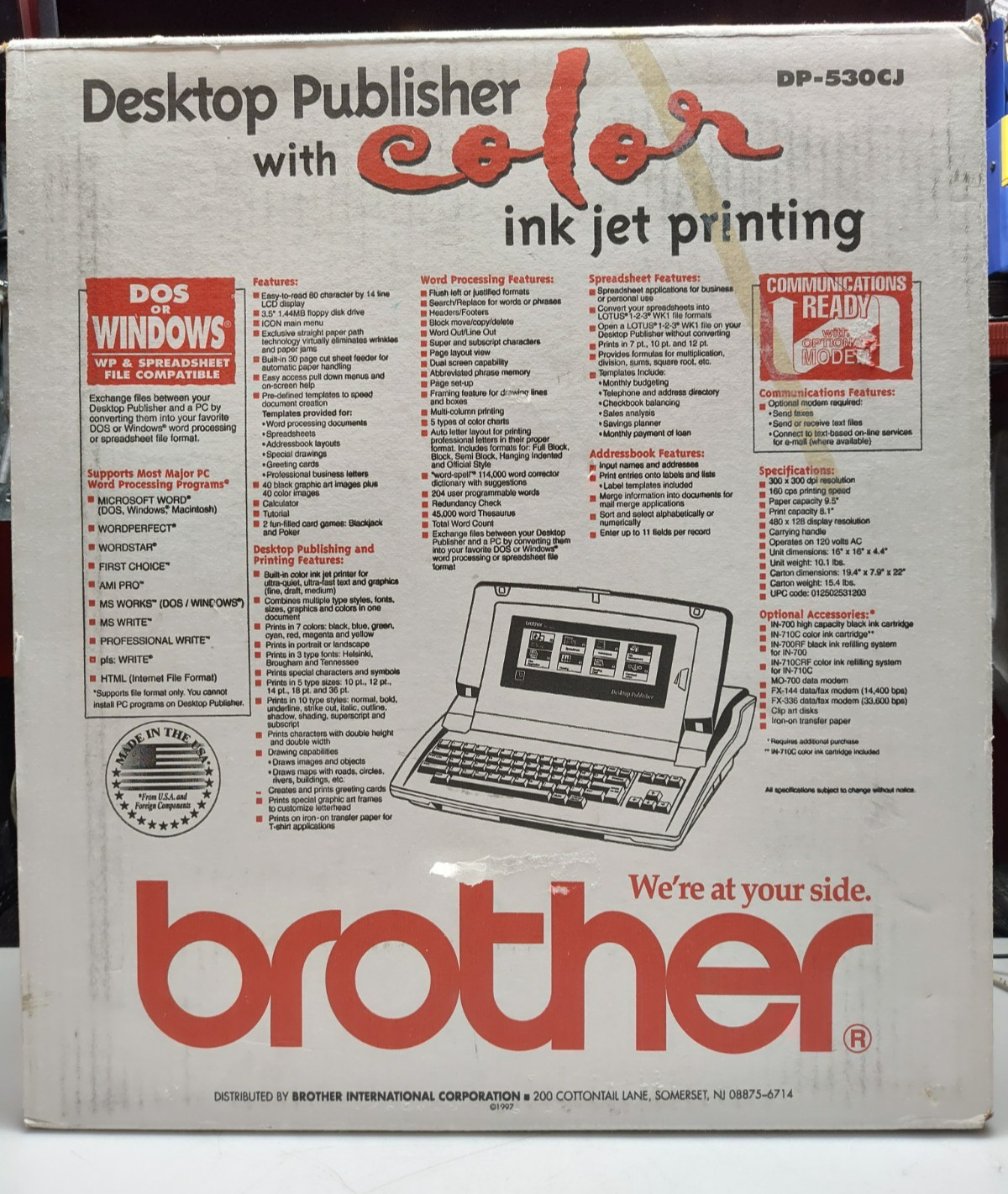 BNIB MINT BROTHER DP-530CJ Desktop Publisher NEVER USED, FULL SET