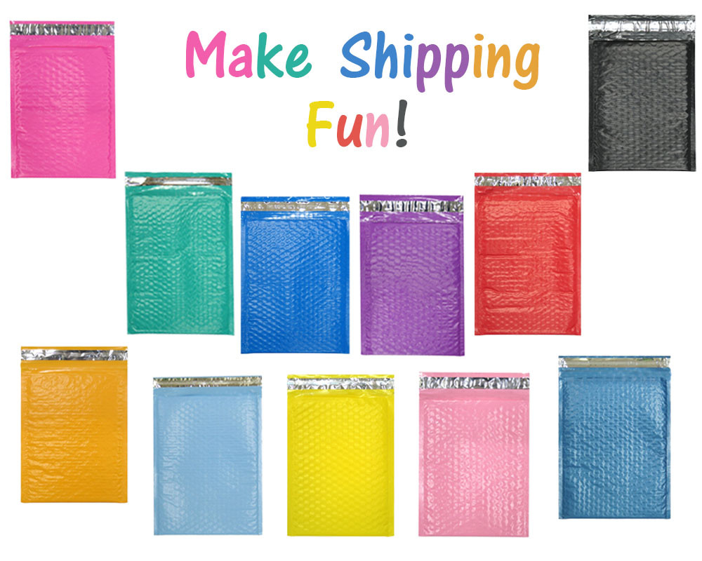 10 x 16″ Choose Colors Poly Bubble Mailers, Shipping Padded Envelopes, 10.5 x 15