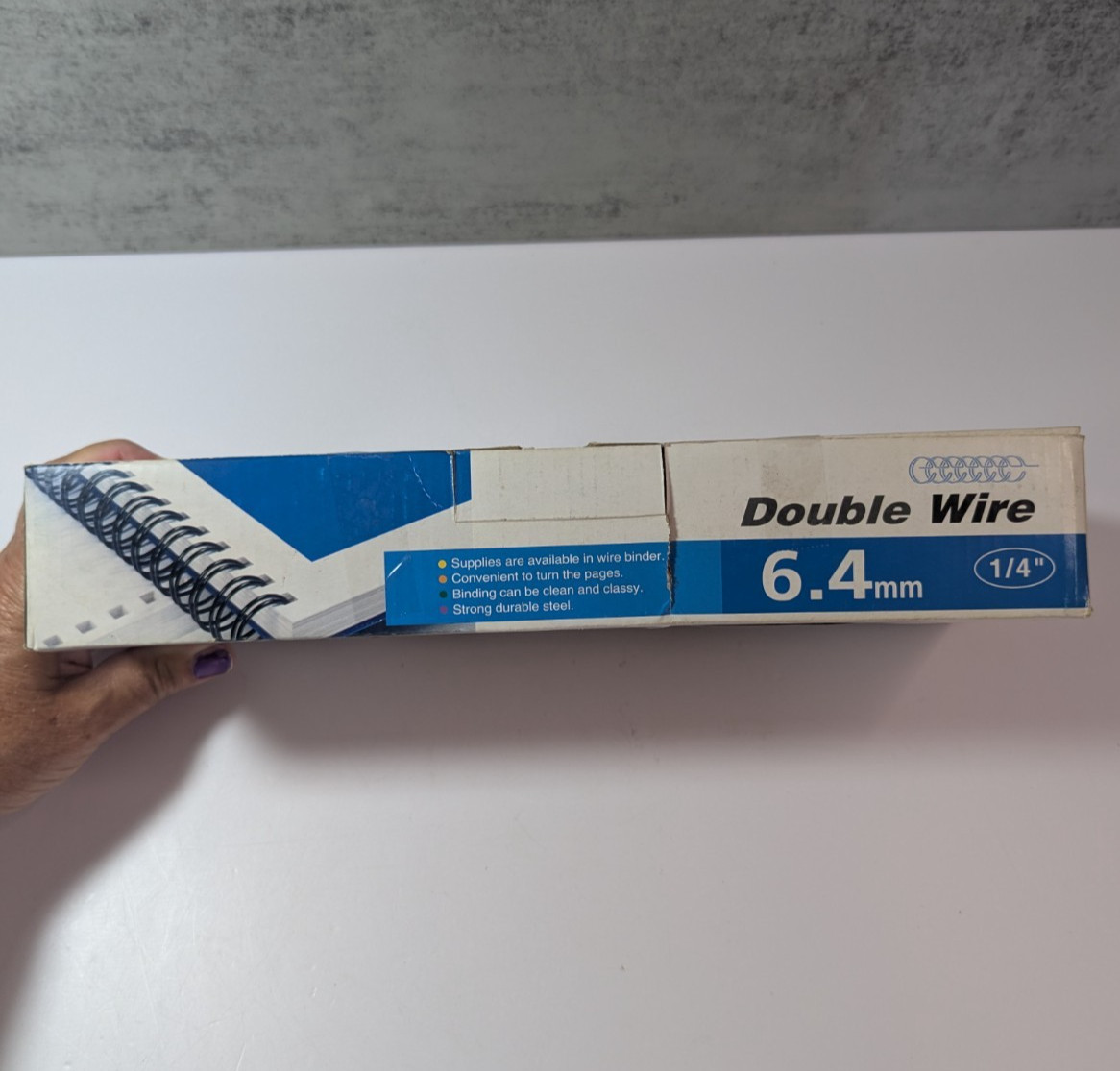 Black Double Loop Binding Wires 1/4 Inch/6.4 mm 34 Loop 100 pcs NEW