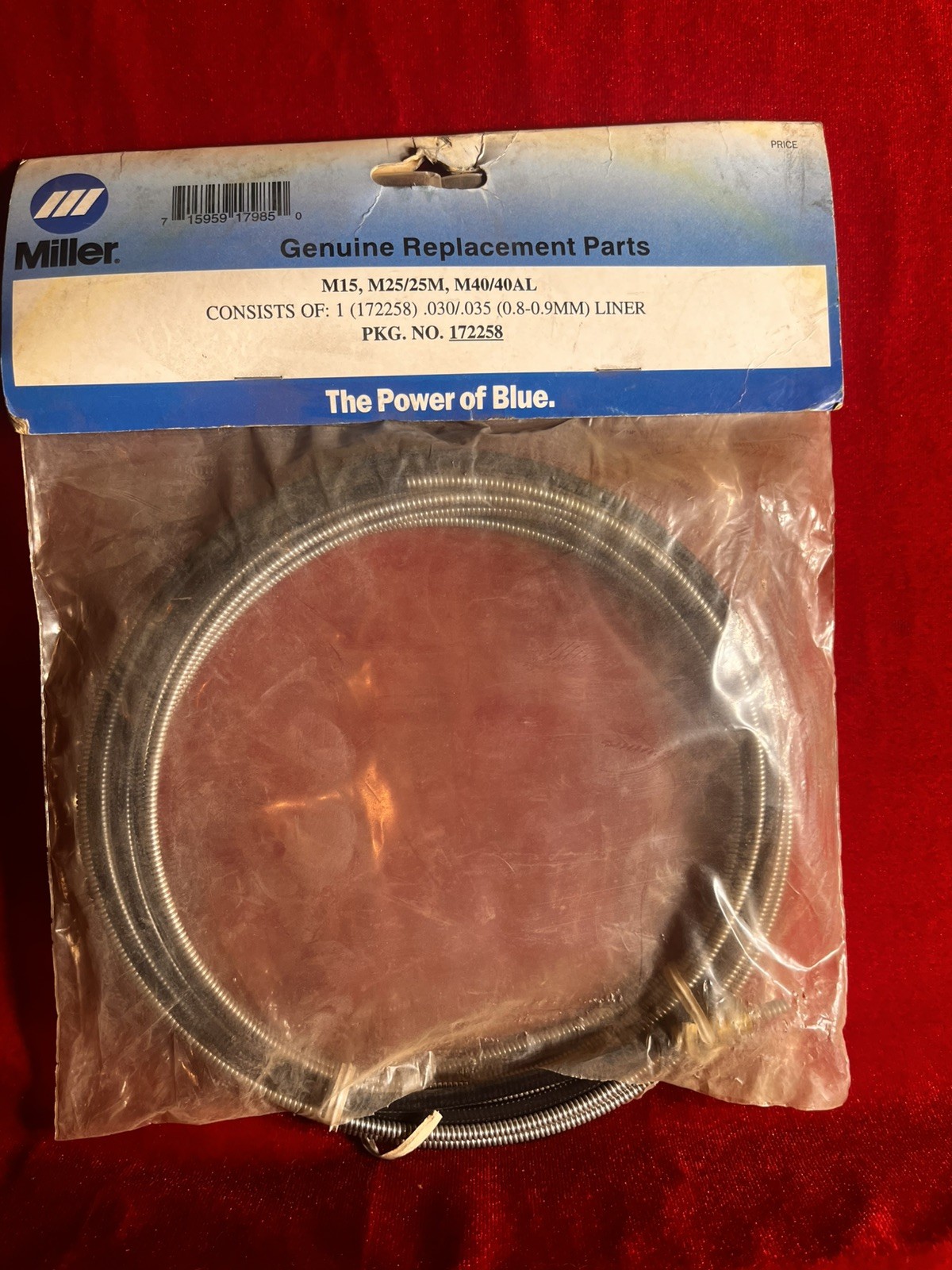 Miller 172258 – 0.030″-.035″ 5m 15ft – MIG Welding Liner Original OEM