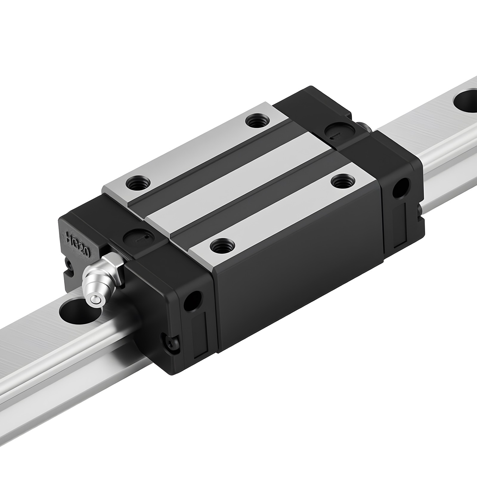 Uimoso Linear Rail Kit HGR20 2Pcs 2000 mm (78.74 in) Guide Rails with 4 Slide