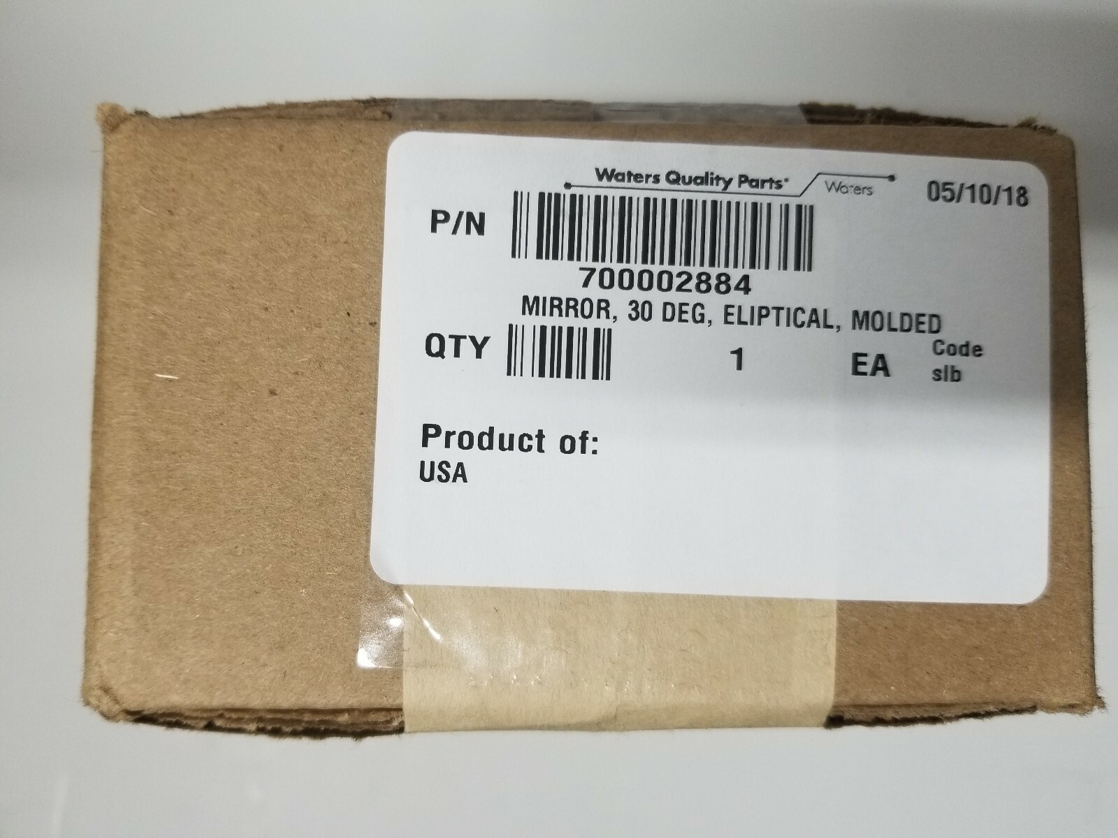Waters 700002884 2475 FLR Detector M3 Mirror 30 DEG ELIPTICAL MOLDED HPLC