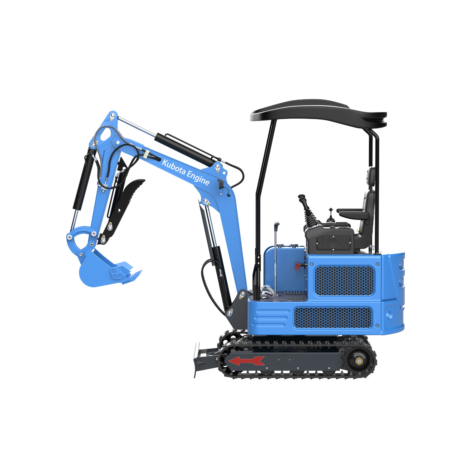 4,000 lbs Mini Excavator | KUBOTA Diesel Engine | Hydraulic Thumb，Compact Digger
