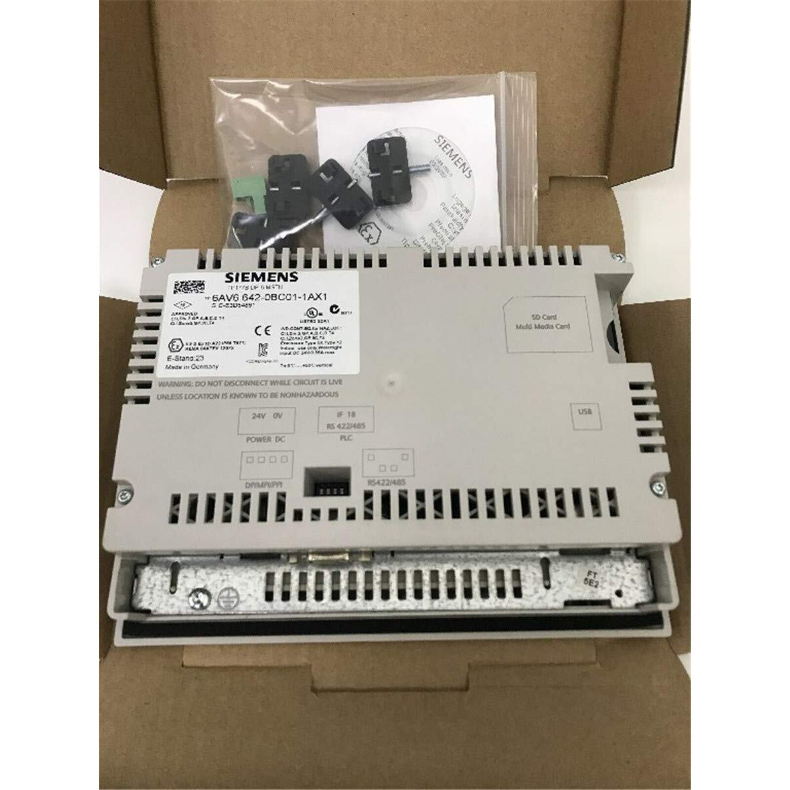 1 PCS 6AV6642-0BC01-1AX1 New Siemens HMI 6AV6642-0BC01-1AX1 TOUCH PANEL