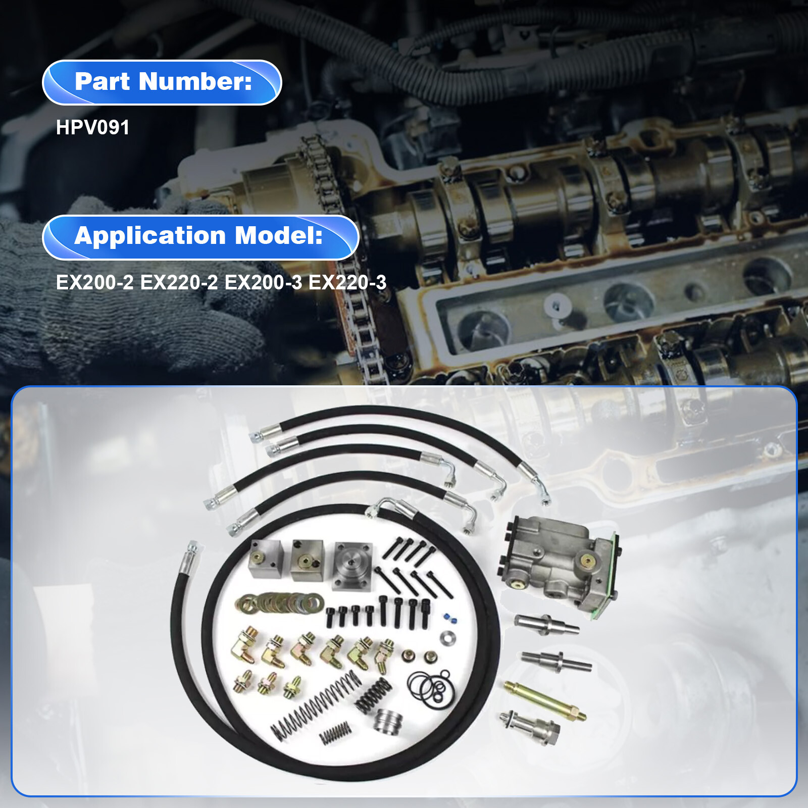 Conversion Kit For Hitachi EX100/120/200/220-2/3 Excavator English Installation