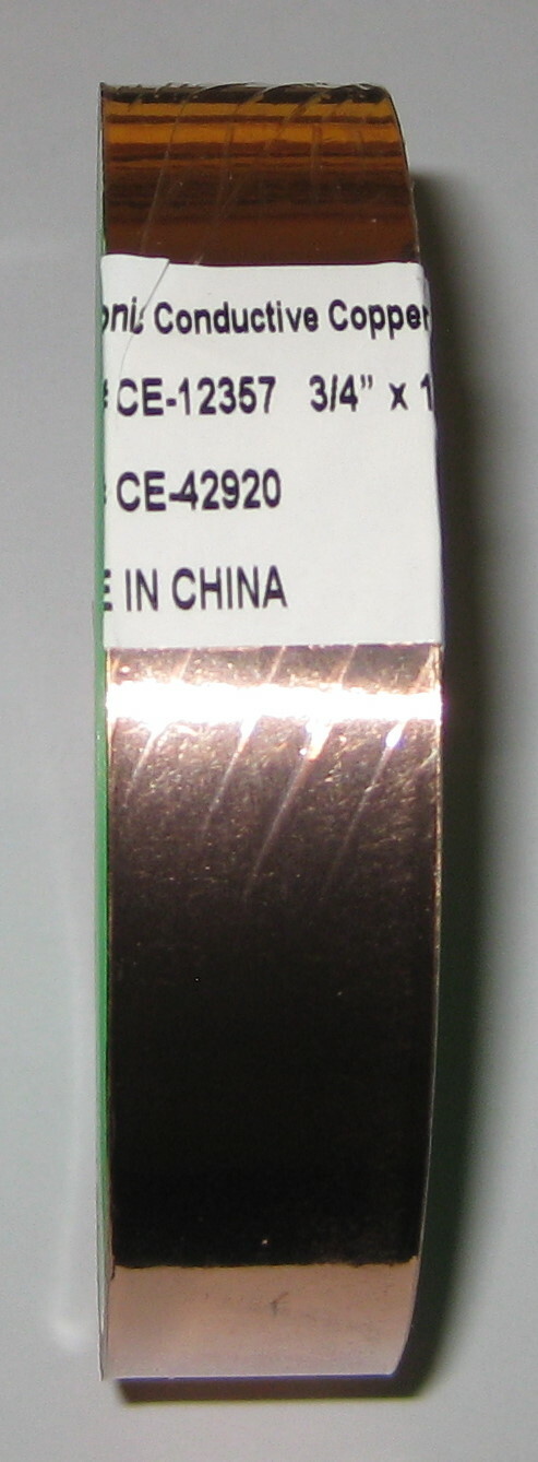 EMI Foil Shielding Copper Tape – 3/4″ Wide – 2 Mil Thick Film – 10 Feet