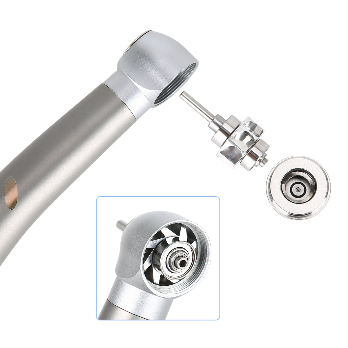 Dental E-generator Shadowless Ring LED High Speed Handpiece 2Hole/4Hole